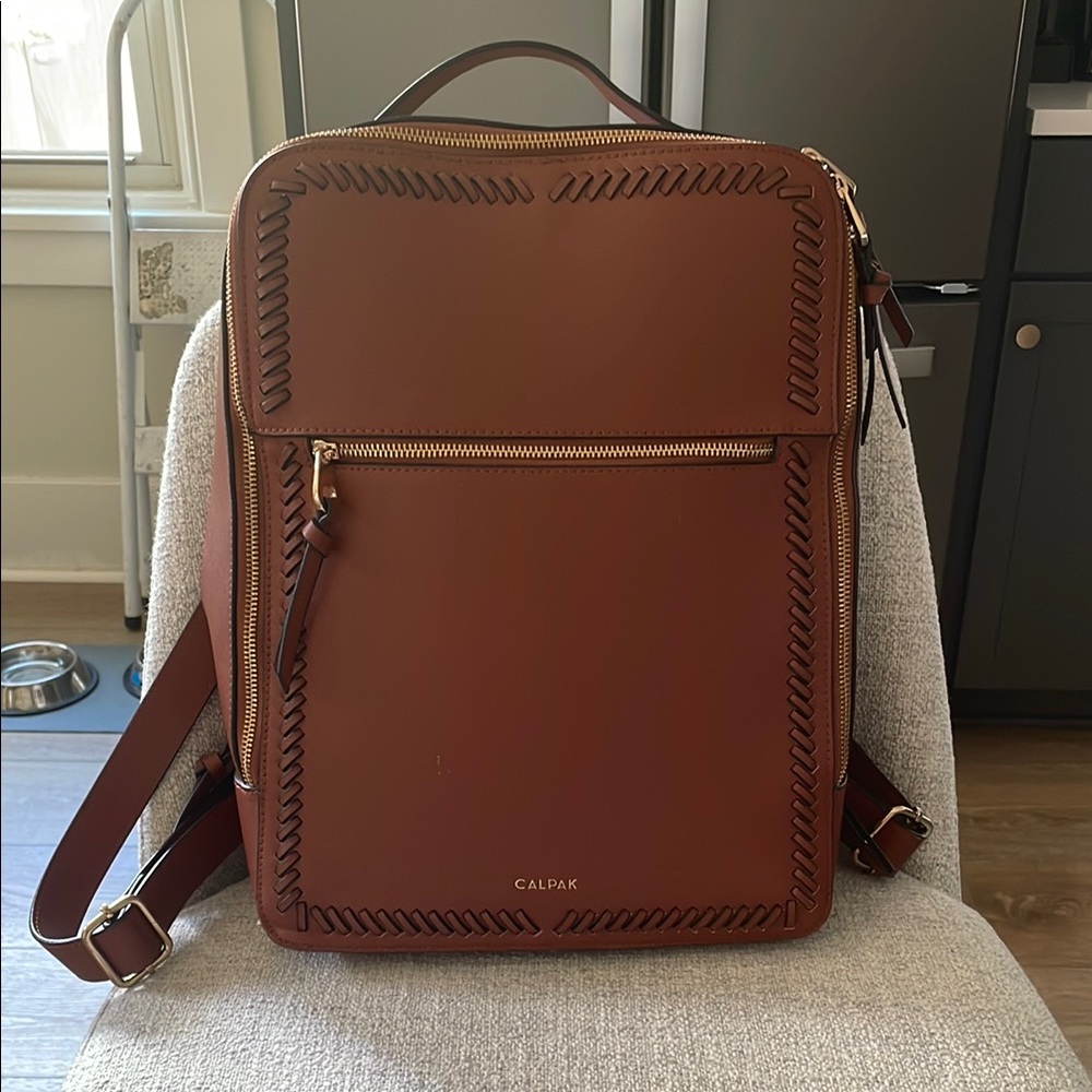 Calpak Brown Kaya Backpack